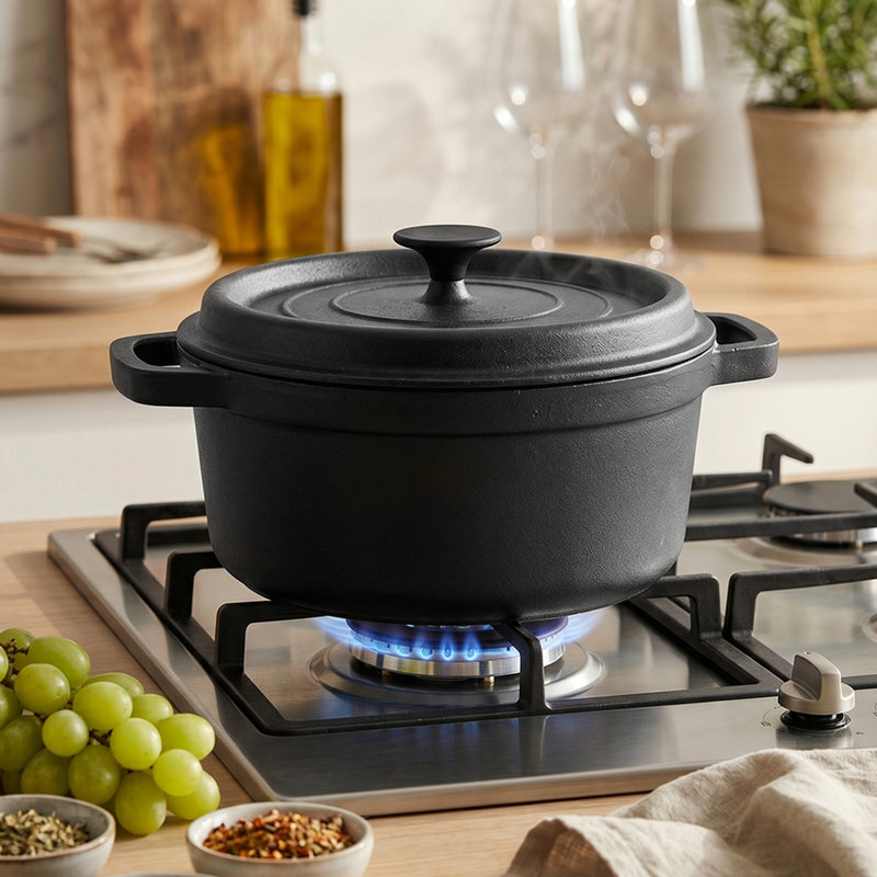 Breeins 5L Cast Iron Stock Pot