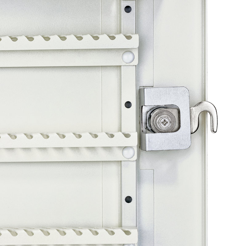 Key Boss Security Cabinet Drop Box with Lock, White