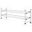 Silver - 2-Tier Expandable Shoe Rack-1734562337