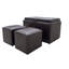 Brenna 88cm Wide Faux Leather Rectangle Solid Colour Standard Ottoman with Storage