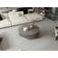 39.37'' Round Coffee Table With Storage Solid Wood Veneered Modern Coffee Table Accent Tea Table For Living Room (Only Including Table)