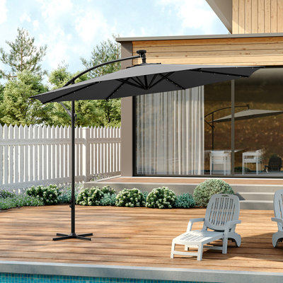 Seraphina 3m Cantilever Parasol with LED Light