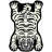 Monochrome Hunter Shaped Accent Rug-74317593