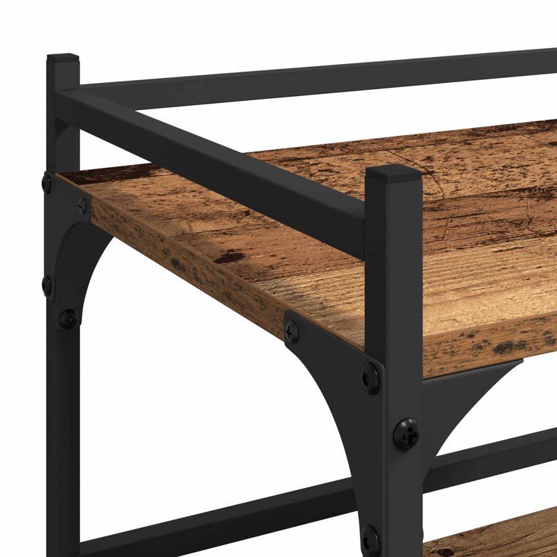 Wood Bar Cart, Old Wood