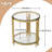 2-Tier Side Table with Storage Shelves, Modern Style Glass End Table for Living Room, Bedroom (set Of 2)