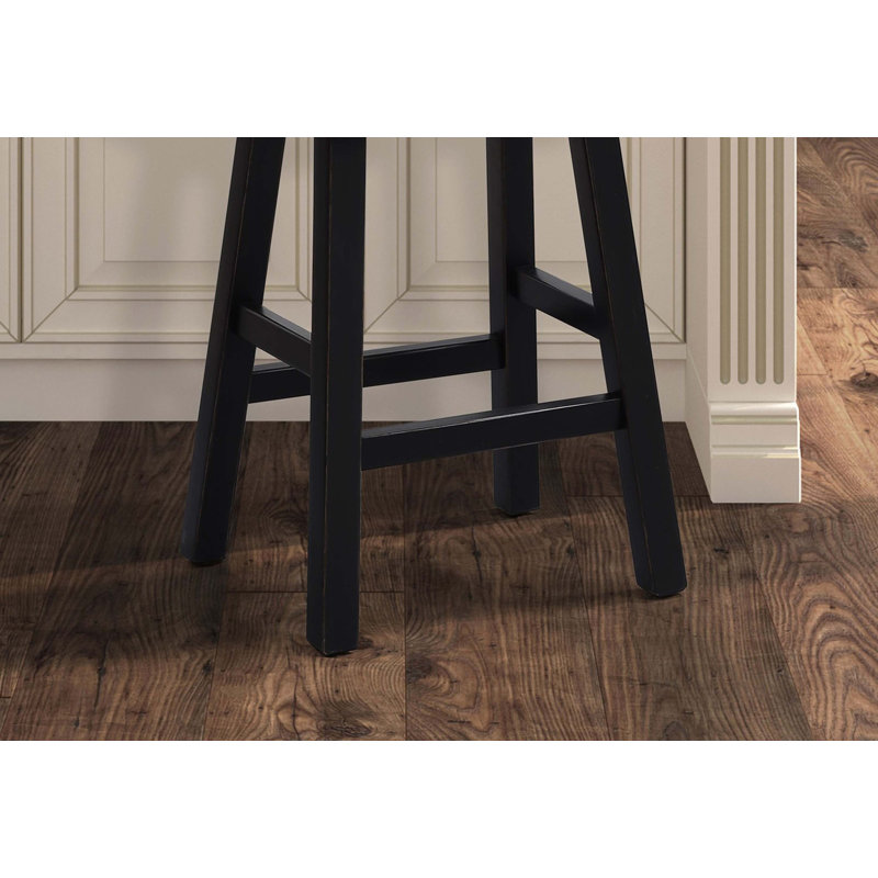# N / A, Siège en chêne / structure noire, Tabouret de comptoir (siège d'une hauteur de 24 p