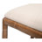Brighton Upholstered Linen Counter Stool with Solid Wood Frame