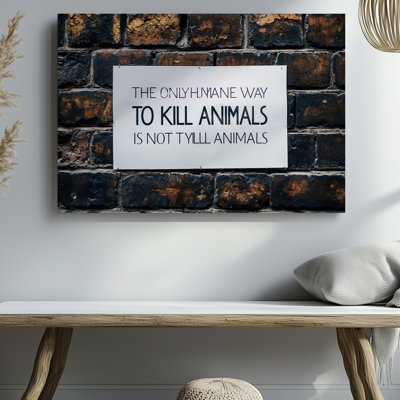 Reproduction d'art sur toile, "Stark White" par Emblason avec audacieuse typographie noire proclamant l'art mural