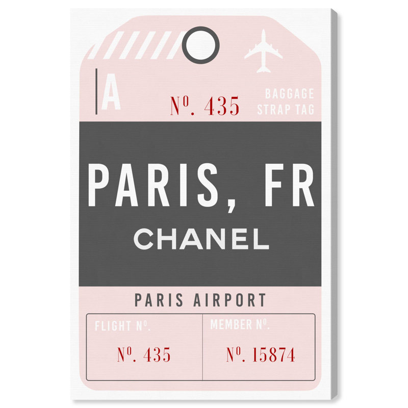 Coquille de bagage Glam Paris, Toile tendue, H 15 po x l 10 po