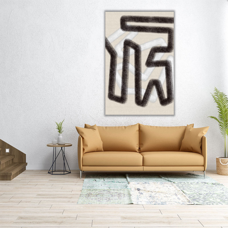 Mod Abstract 1 - reproduction d'art sur toile, H 18 po x l 12 po