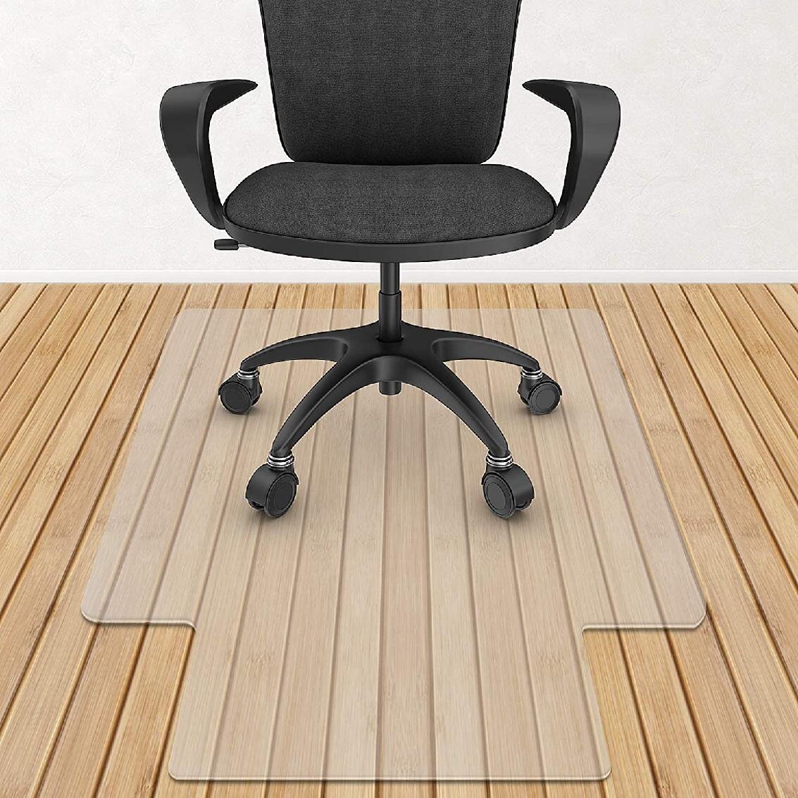 micykuxu Square Chair Mat with Straight Edge for Firm Surfaces