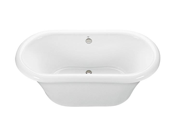 Melinda 4 Freestanding Soaker Tub - Matte, 65.5" L x 35.25" W x 23.5" H