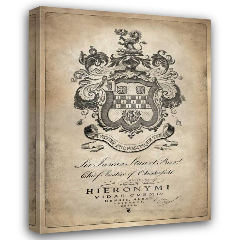 Lark Manor ™, Jeffries, Oliver, reproduction d'art sur toile tendue: Heraldry I, H 47 po x l 36 po