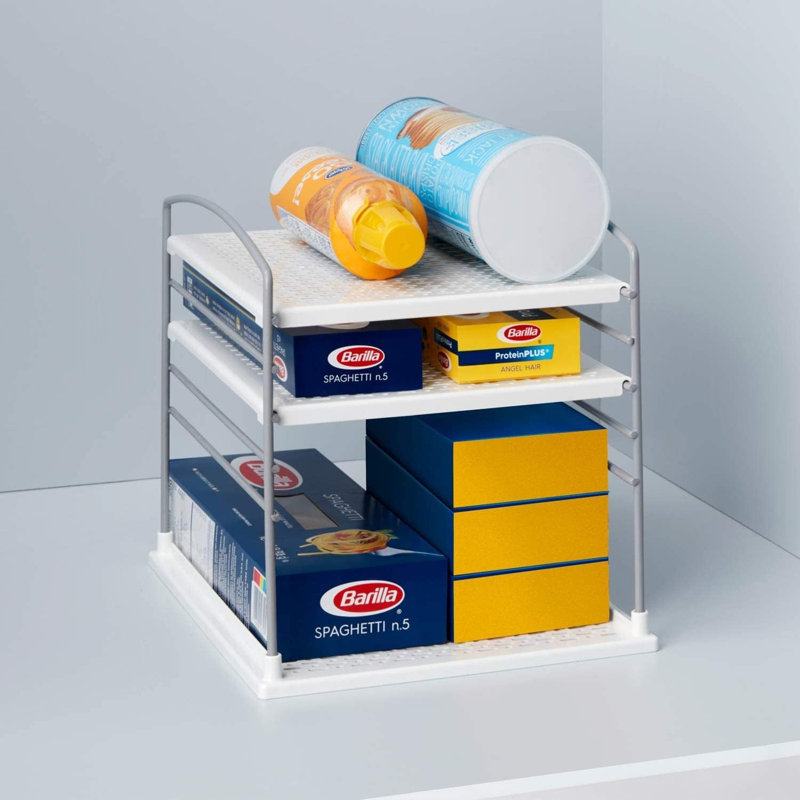 Organisateur de cuisine blanc réglable
