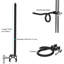 Support pour microphone à col-de-cygne, pince micro micro à bras réglable en forme de crabe de 19,69 po, fixation 3/8 po -16 à 5/8 po -27, compatible avec Shure / Fifine / AT2020 / Pyle / Blue Snowball / Razer