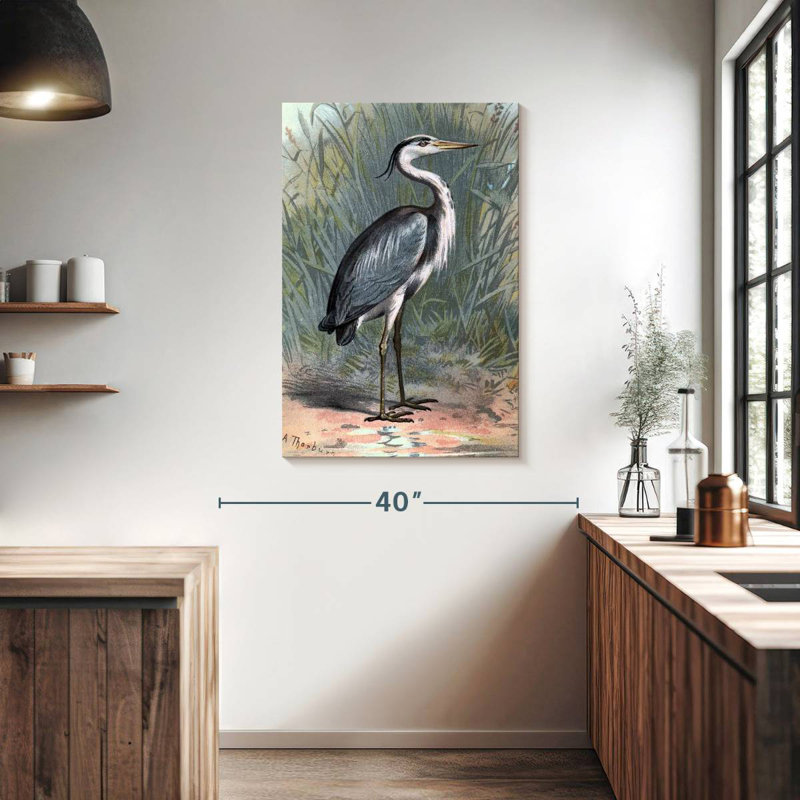 Brampt Heron, 39" H x 26" W