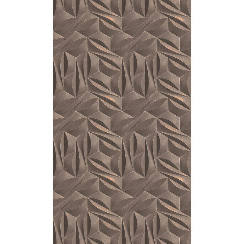 Papier peint géométrique Louraine, gris