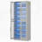 67" Tall Bookcase With Doors, LED And 8 Adjustable Shelves Storage Cabinet For Living Room-1232062656
