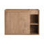 Meuble-lavabo mural 28 po avec lavabo en céramique blanche et porte à fermeture en douceur 28 po-129509321