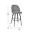 Jakhira Commercial Grade Armless Stools with Contoured Backs-392354379