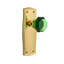 Prairie Plate with Waldorf Emerald Door Knob-35948725-35948722
