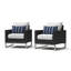 Fauteuil club d'extérieur 2 pièces Identik Sunbrella-100524670-100524672