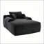 Chaise longue convertible avec porte-gobelet, revêtement moelleux et aucun assemblage requis-1081120786
