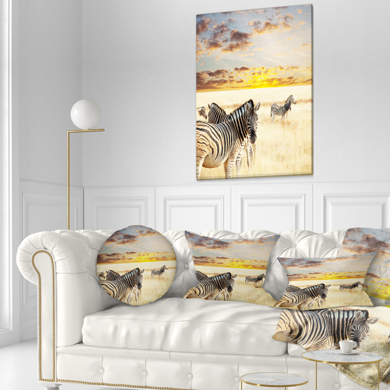 Coussin lombaire en zèbress africain