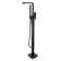 Freestanding Bathtub Faucet With Matte Black Shower Function And Stylish Handheld Unit Elegant