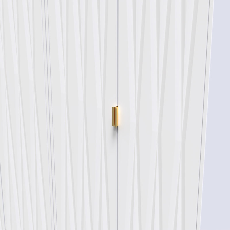 Baturhan Manufactured Wood Wardrobe, White Matt