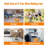 3 Tiers Wire Rolling Kitchen Utility Cart