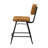 Hoyd Upholstered Leather Counter Stool with Iron Frame-883915514