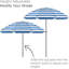 Oakley 180cm Beach Parasol
