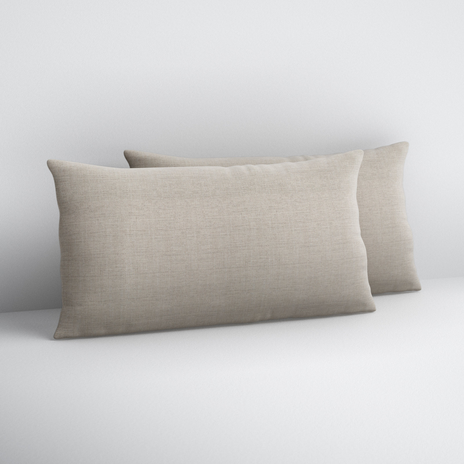 Easton Sunbrella® Throw Pillow, 12" x 24", Cast Silver