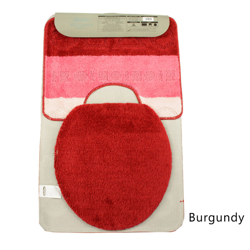 Abibat Bath Rug, Burgundy
