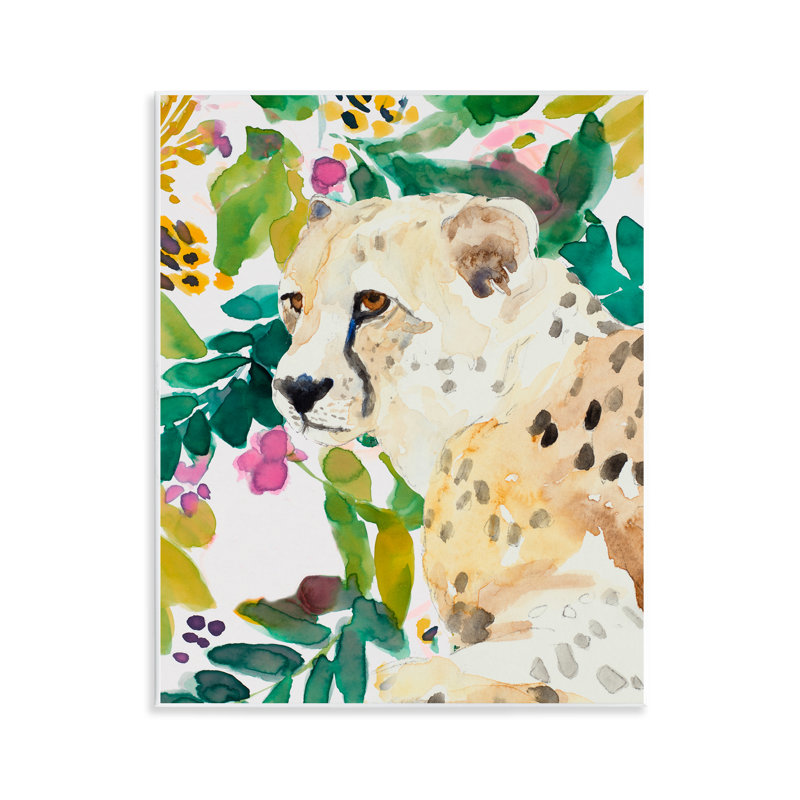 Plaque murale «Garden Plants Leopard» par Lanie Loreth