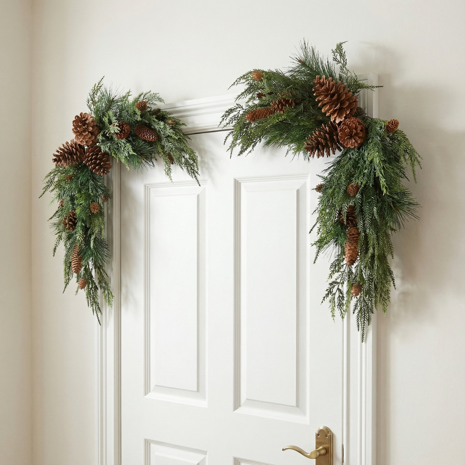 National Tree Company 26" Mixed Pine Christmas Corner Swags