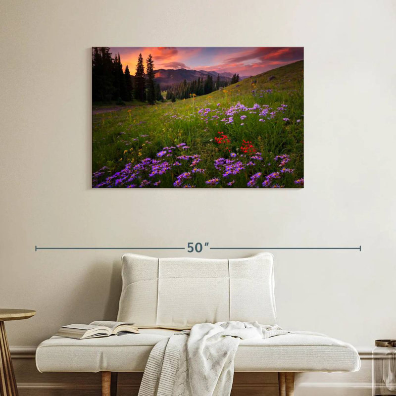 Alvord Rocky Mountains Wildflowers, 26" H x 39" W