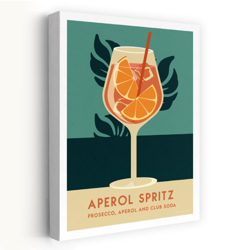 Art rétro rétro cocktail d'été IV, 48" H x 32" W