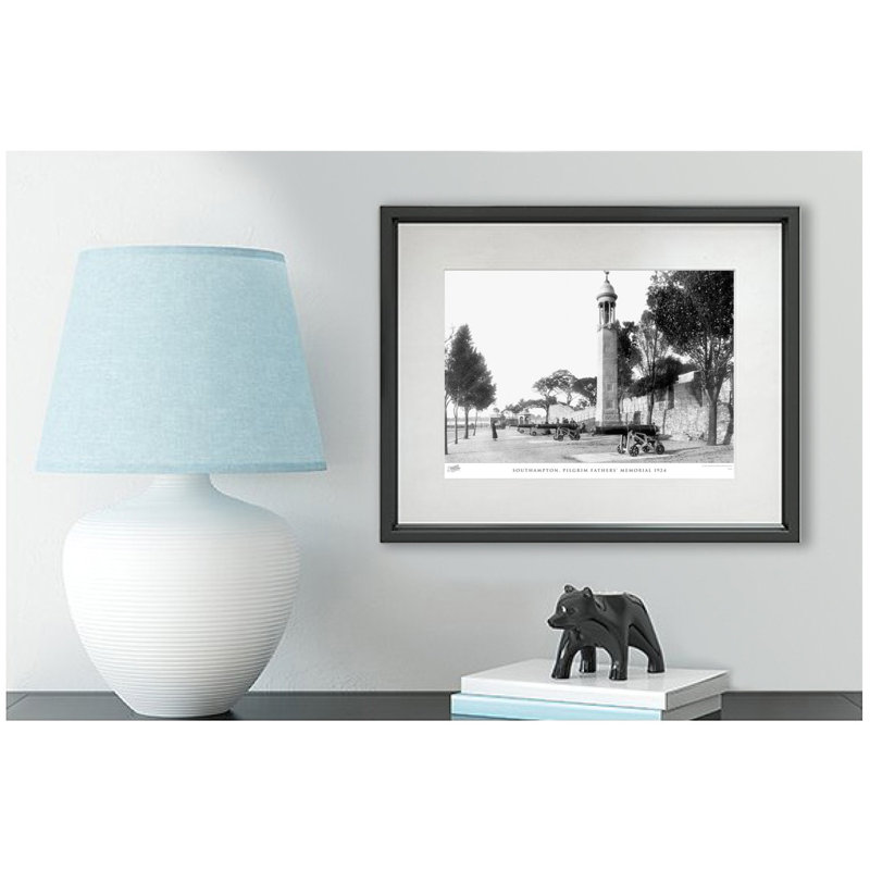 Southampton, Pilgrim Fathers' Memorial 1924 by Francis Frith - Single Picture Frame Print, 40cm H x 50cm W x 2.3cm D