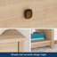 Table de chevet 1 tiroir Polkton-1097462723