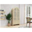 70.28" Tall Arched Kitchen Pantry, Arched Storage Display Cabinet with 2 Drawers & Adjustable Shelves,Rattan Door Versatile Storage Cabinet for Kitchen, Dining Room, Living Room