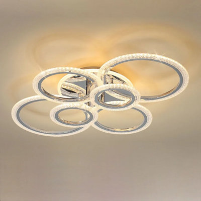 Lolanda 6-Light 80cm Acrylic LED Flush Mount