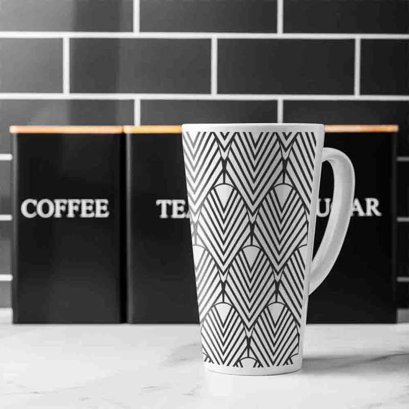 Geometric Decoration Latte Mug