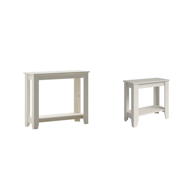 Weddel Basilico Transitional 2 Piece Living Room Table Set, Dusty Gray Oak, Dusty Gray Oak