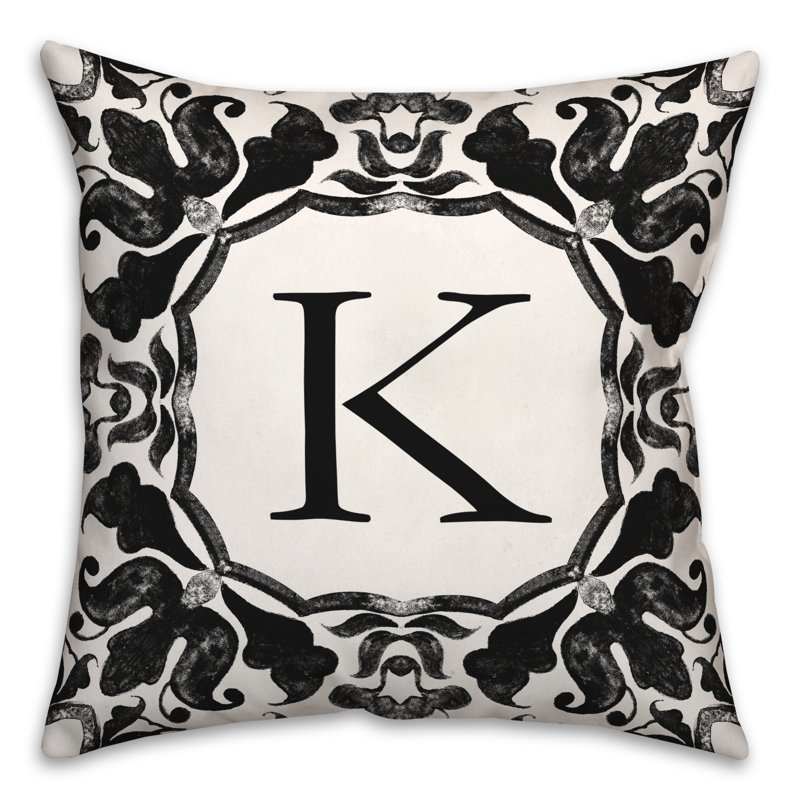  Housse et insert de coussin carré extérieur P Monogram, K