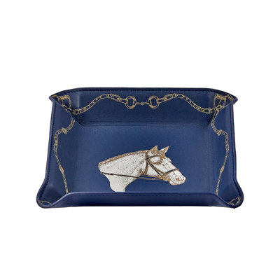 Equestrian Leather Catchall Tray