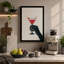 Martini in Hand Minimalist 1 Piece Wrapped Canvas Wall Art-129236300-129236307