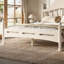 Lit plateforme double avec tête de lit chic, structure de lit en bois massif avec support à lattes, pas de sommier tapissier nécessaire-133480989-133480993