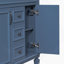 Meuble-lavabo de salle de bain avec lavabo supérieur, armoire de rangement moderne avec tiroirs